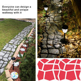 NEW Anothera 13.7"x13.7"x1.6" Walk Maker Reusable Concrete Path Maker Molds Stepping Stone Paver Yard Patio Lawn Garden DIY Walkway Pavement Paving Moulds (Irregular)