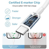 NEW USB to USB C Cable Carplay [MFi Certified] 5 Ft Carplay Cable Car Charger Cord Compatible with iPhone 16 15 15 Pro Max 15 Plus, iPad 10th Gen, iPad Air 5th/ 4th Gen, Mini 6th Gen 2-Pack, White