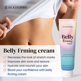 NEW SILKDERMIS B Flat Belly Firming Cream - Skin Tightening & Cellulite Cream for Stomach, Thighs & Butt, Moisturizing Firming Lotion with Powerful Natural Ingredients , 120 ML, BB: 01/28
