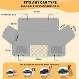 NEW Retails $85, Palopalo 6 in 1 Back Seat Extender for Dogs, Dog Car Seat Cover for Back Seat with Hard Bottom, Supports 330lb, Car Back Seat Protector with Side Flaps, Dog Hammock for Car, SUV, Truck, Travel Bed