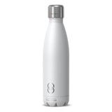 NEW CrazyCap 2.0 UV Water Purifier & Self Cleaning Stainless Steel Insulated Water Bottle - Turns Any Water Source Into Clean Drinkable Water - Perfect for Hiking, Camping, Travel and Survival, White