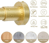 NEW Retails $45, YNL Gold Shower Curtain Rod 32-80 Inch(2.7-6.6ft), Non Slip, Never Rust, No Drill Stainless Steel Spring Tension Shower Rod, Telescoping Curtain Rod for Bathroom Window Living Room