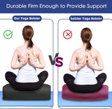 NEW Retails $65, Yoga Bolster (66x27x14 cm) Supportive Yoga Cushion for Restorative Yin Yoga Accessories Rectangular Bolster for Stretching Meditation Pillow 100% Organic Cotton Removable Washable Cover Large