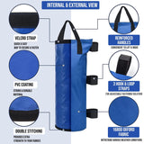 NEW Retails $65, HACER Extra Large Pop-up Canopy Weights Sand Bags, Heavy Duty Stability 4-Pack for Tent Gazebo Outdoor Instant Sun Shelter Canopies (Blue, Without Sand)