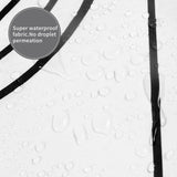 NEW White and Black Shower Curtain, Boho Minimalist Mid Century Modern Arch Geometric Machine Washable Waterproof Fabric for Bathroom Bathtub Decor with Hooks 72x72