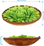 NEW Snuffle Mat for Dogs Sniffing Feeding Mat, Dog Snuffle Mat Slow Feeding Bowl Dog Anti-Slip Nose Work Spliced Training Mat Encourages Natural Foraging Skills, Stress Release (Green)