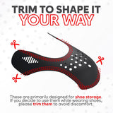 NEW KP 8 Shoe Crease Protectors | Crease Guards for Dunk Low, Air Force, Jordan | 4 White + 4 Black | Sneaker Crease Protector