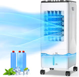 Light Use Retails $140 IKBAOME Portable Air Conditioner, 3-IN-1 Air Cooler Evaporative，[6L Water Tank] & 3 Wind Speeds, 60° Oscillation & Universal Casters & 3 Ice Boxes, Air Conditioner/Cooling Fan for Room Office Home.