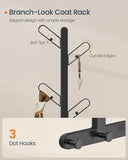 NEW SONGMICS HOME Set of 2 Coat Hooks Wall Mount, Wall Hooks, Branch-Look Racks with 14 Hooks, Ball Tips, for Clothes, Hats, Bags, Ink Black URCR036B01