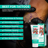 NEW Numbing Tattoo Cream Before Tattoo, Painless Tattoo Cream Maximum Strength Last 6-8 Hours, Natural Cream Tattoo for Tattoos with Aloe Vera, Vitamin E, Lecithin, Gentle & Safe, 1 Pack