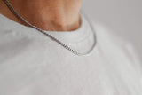 NEW Silver Links 16 Inch Chain Necklace for Men, Men’s Necklace, Cable Chain, Gift for Him, Mens Jewelry, Silver, for Man, Fathers Day Gift, Boy