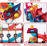 NEW Marble Run Magnetic Building Blocks Toys 110 PCS Educational Construction Learning Kit Play Set for Kids Boys Girls 3 4 5 6 7 8 Years Old