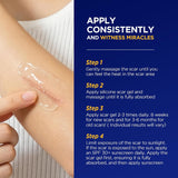 NEW Sealed 100% Silicone Scar Gel Scars Cream - Advanced Scar Gel for Surgical Scars, C-Section, Stretch Marks, Acne, Injury, Burns, Keloids, Old and New Scars 1.06oz(30g) (Maximum Strength 100% Silicone), BB: 2029