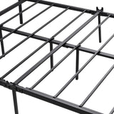 NEW IN BOX Retails $200, BOFENG Queen Size Bed Frames with Wood Headboard and Footboard, Heavy Duty Platform Bed Frame with Storage No Box Spring Needed Queen Mattress Foundation, Strong Steel Slats, Noise Free, Queen Size