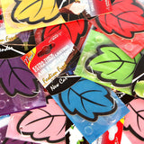 NEW Car Air Freshener Ornament Decor Natural Scented Tea Auto Shine Paper Hanging Vanilla Perfume Fragrance Leaf Shape for Home Bathroom Auto Car Interior Decoration Accessories, 6pk, 1 of each scent