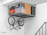 New in box! NewAge Products 40152 Ceiling Mount Garage Storage Rack, 4 by 8', White - Retails $328+