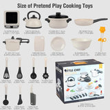 NEW Kitchen Set for Kids, Kitchen Toys with Electronic Induction Cooktop, Steam Pressure Pot, Cookware, Pretend Play Kitchen Accessories, Cutting Play Food, Birthday Gifts for Girls Boys Toddlers (Gray)  - Retails for $49+!