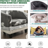 NEW CRFATOP 2 Piece Club Chair Slipcover Stretch Barrel Chair Covers Printed Tub Chair Slipcovers Soft Spandex Armchair Sofa Cover Removable Couch Furniture Protector Arm Chair Cover for Living Room, Retails $40+