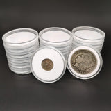 NEW 20 Pcs Clear Plastic Coin Capsules, Coin Collection Case of 5 Size with Gasket for Coin Collection Morgan Silver Dollar& Roosevelt Dime& Civil War Era Two-Cent Piece Coin | 18/23/28/33/38mm