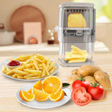 NEW Retails $45, CrazyQueen Potato Slicer French Fry Cutter Veggie Chopper Potato Cutter for Fries Potato Onion Cutter Food Chopper Manual Hand Vegetable Cutter Dicer (1 Blade)