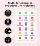 NEW Retails $65, LIGE Smart Watch for Women Answer Make Calls, 1.32" Diamond Fitness Tracker Watch with Female Health Sleep Monitor, Message Reminder 20 Sports Modes Smartwatch for Android iOS