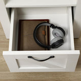 NEW Retails $125, HOMCOM Farmhouse End Table Side Table Nightstand, White
