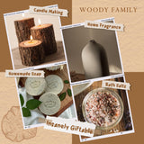 NEW Woody Essential Oils Set, ARVIDSSON Natural Aromatherapy Oils Gift Set, Manly Fragrance Oil for Diffuser - Sandalwood, Frankincense, Cedar, Pine, Leather, Teakwood, Gift for Women and Men, BB: 05/28
