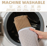 NEW Upgraded Waffle Bath Mat Non Slip Super Absorbent Quick Dry Bath Mats for Bathroom Floor Machine Washable Bathroom Mat Ultra Soft Boho Bathroom Rugs with Tassels Beside Tub, 17" x 24", Brown