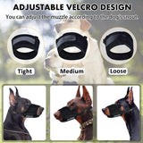 NEW Dog Muzzle for Medium Large Dogs, Adjustable Dog Muzzle to Prevent Biting Barking Chewing, Dog Muzzles with Breathable Mesh Allows Panting and Drinking, Sz L