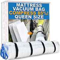 NEW Vacuum Sealable Mattress Bag for Memory Foam Mattresses, Compression and Storage for Moving and Returns, Leakproof Valve and Double Zip Seal (Queen/Full/Full-XL) Retails $65+