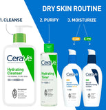NEW CeraVe Hydrating Toner for Face with Hyaluronic Acid, Niacinamide, and Ceramides for Sensitive Dry Skin | Alcohol-Free, Fragrance-Free, Non Comedogenic | Full Size, 200 mL
