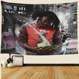 NEW NBUQSG Rapper Tapestry Lucki Tapestry, Wall Hanging, College Room Hostel Decorations Bedroom Living Room Dorm Decor 30x40in