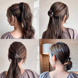 NEW Bird's Nest Hair Bands (7pcs) These coils stretch easily and generously to hold up all of your hair in a ponytail, messy bun or braid with ease
