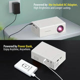 NEW Mini Projector, Small Projector for Home, Household Portable LED Projector 1080p HD Outdoor Movie Projector with Remote Control for Home Bedroom Theater