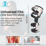 NEW Comfyorthopedic OA Unloader Knee Brace for Osteoarthritis, Bone on Bone Arthritis with Adjustable ROM Offloading Knee Joint Pain Cartilage Repair Degeneration. Medial & Lateral L1851 / L1843 (Right), Retails $165+