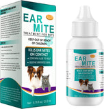 NEW Sealed Dogs Earmite Pet Ear Canals Cats Earmite Oil Ear Mitetreatment For Dogs And Cats Pet Ear Wash Pet Ear Cleaners, BB: 11/28