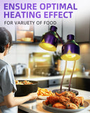 NEW Retails $194, Food Heat Lamp: [Rapid-Heating Bulbs Included] [Steady Heating] Commercial Food Warmer Lamp, Electric Heat Lamp for Food Catering Food Warming Lamp for Buffet Parties (32" (2-Head))