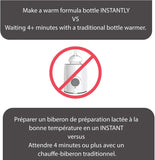 NEW Retails $60, Baby Brezza Instant Warmer - Instantly Dispense Warm Water at Perfect Baby Bottle Temperature - Traditional Baby Bottle Warmer Replacement - Fast Baby Formula Bottles 24/7-3 Temperatures
