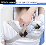 NEW WGL&HJ Intelligent Inductive Posture Corrector for Men, Women, Kids, Adjustable high elastic Back Straightener Upright Scoliosis and Hunchback Posture Corrector, 26-54 Inches