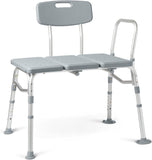 New in box! Medline Transfer Bench with Back, Grey, offers easy access and lasting support for secure, comfortable bathing! Retails $140+