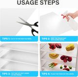 NEW 12 Pcs Refrigerator Liners for Glass Shelves Washable and Cuttable, Waterproof Oilproof, Suitable for Non-Adhesive Shelf or Drawer Liner, Easy to Clean, Ideal Household Essentials