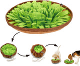 NEW Snuffle Mat for Dogs Sniffing Feeding Mat, Dog Snuffle Mat Slow Feeding Bowl Dog Anti-Slip Nose Work Spliced Training Mat Encourages Natural Foraging Skills, Stress Release (Green)