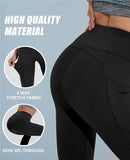 NEW Polygon Yoga Pants for Women, High Waisted Leggings with Pockets, Tummy Control Non See Through Workout Pants, Black, Sz XL