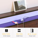 NEW IN BOX Retails $400 HAUSOURCE King Bed Frame with Storage Headboard Bed Frame King Size Metal Platform Bed with LED Lights USB Ports & Outlets Non-Slip Without Noise Strong Metal Slats Support No Box Spring Needed
