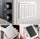 NEW Magnetic Kitchen Conversion Chart Endurance Stainless Steel Refrigerator Magnet Magnetic Kitchen Measurement Conversion Chart for Cups Tablespoons Teaspoons Fluid Oz Millilitres