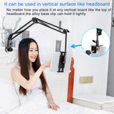 NEW Tablet Stand Adjustable, Foldable iPad Stand for Bed, Aluminum Universal Flexible Tablet Holder with 360 Degree Rotation Compatible with iPad/iPhoneX/iPad Pro/N-Switch, or Other 4.5~12.9 Inches Devices