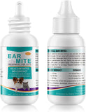 NEW Sealed Dogs Earmite Pet Ear Canals Cats Earmite Oil Ear Mitetreatment For Dogs And Cats Pet Ear Wash Pet Ear Cleaners, BB: 11/28
