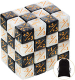 NEW Retails $44, 48 Pieces Dice Counters Token Dice Loyalty Dice Marble D6 Dice Cube Compatible with MTG, CCG, Card Gaming Accessory