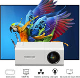 NEW Mini Projector, Small Projector for Home, Household Portable LED Projector 1080p HD Outdoor Movie Projector with Remote Control for Home Bedroom Theater