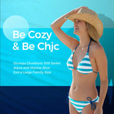 NEW Retails $43, OCOOPA Sandproof Beach Blanket Waterproof, Extra Large 8 Persons Family Size 10'X9.2', Comfortable Parachute Nylon, Cozy& Chic, Compact& Light, Reinforced Windproof, 4 Stakes&1 Travel Bag